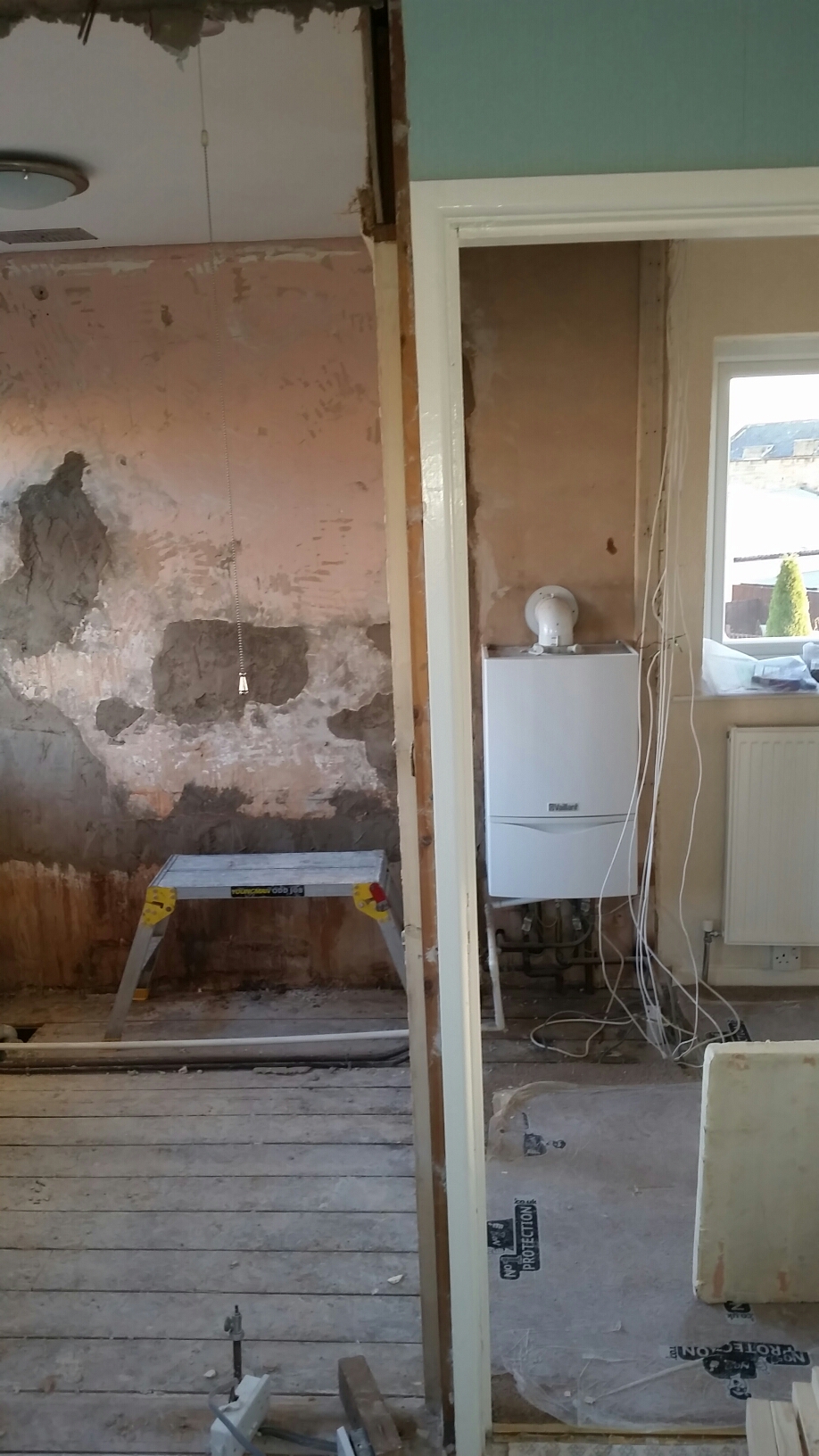 918px x 1632px - Today's progress, bathroom in Tingley near Leeds | AJD Interiors